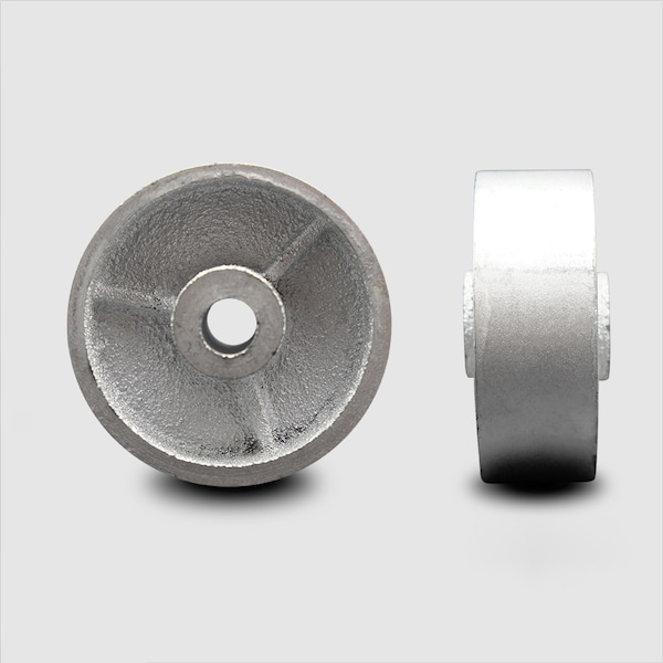 SCC - 3" Semi Steel Cast Iron Wheel Only - 1/2" Bore - 350 lbs Capacity